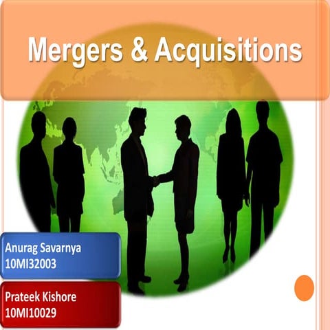 Mergers and acquisitions