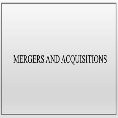 Mergers and Acquisitions in Kenya - An explanation