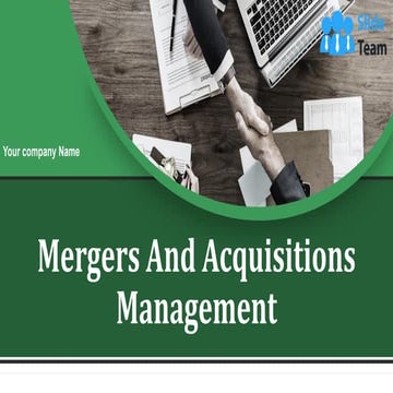 Mergers And Acquisitions Management Powerpoint Presentation Slides