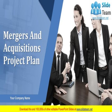 Mergers and Acquisitions Project Plan PowerPoint Presentation Slides 