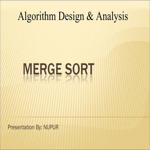 Merge sort | PPT