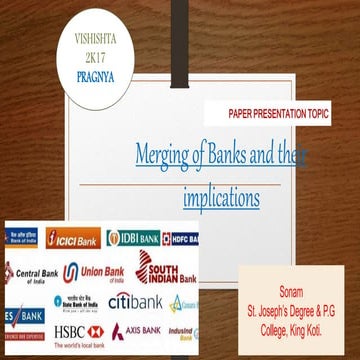Merging of banks & their implications
