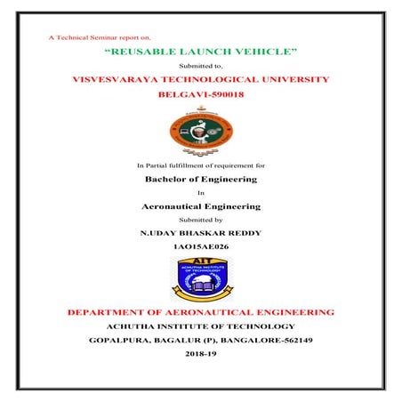 Reusable Launch Vehicle