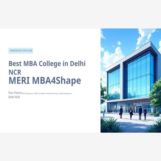 Admissions Open 2026: Best MBA College in Delhi NCR with Industry ...