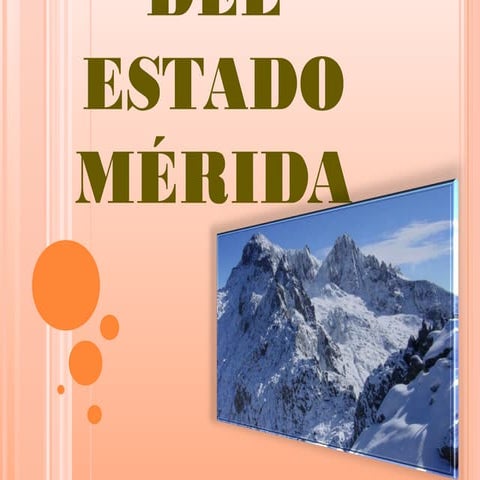 LA VIDA DEL ESTADO MERIDA