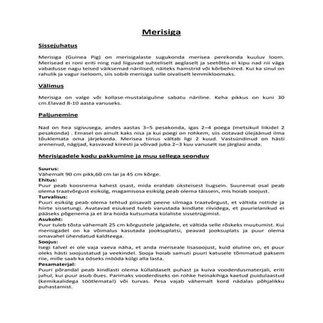 Merisiga ( kerlile ) | DOCX