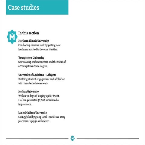 Success Kit Part 3: Merit case studies