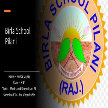 Merits and Demerits of AI - 