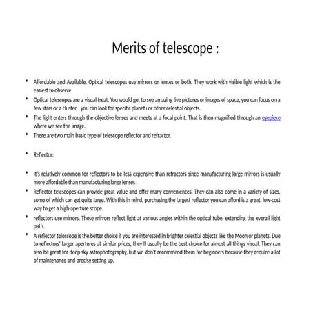 merits ovbnxfngzgfbnzdfgtnf telescope 2.pptx