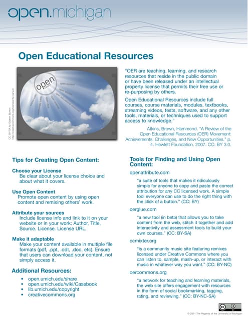U-M MELO Training, Handout