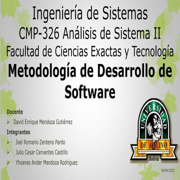 Merodologia de desarrollo de software
