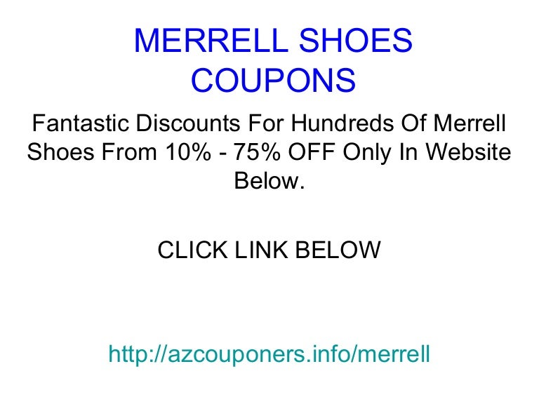 coupons for merrell shoes