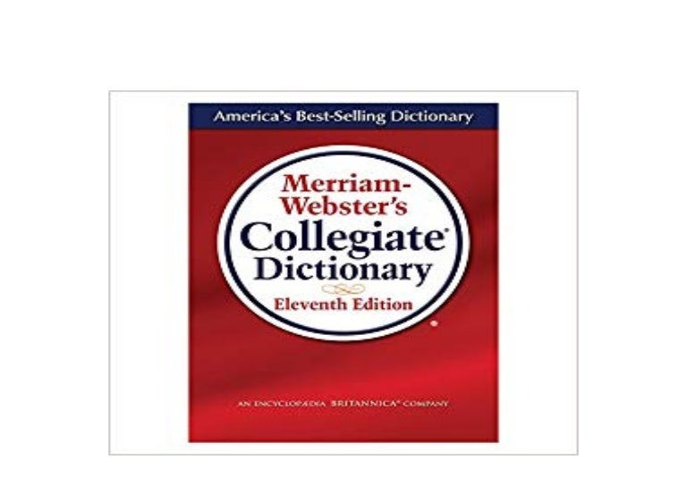 [PDF_NO_BUY] Merriam sters Collegiate Dictionary Laminated Cover…