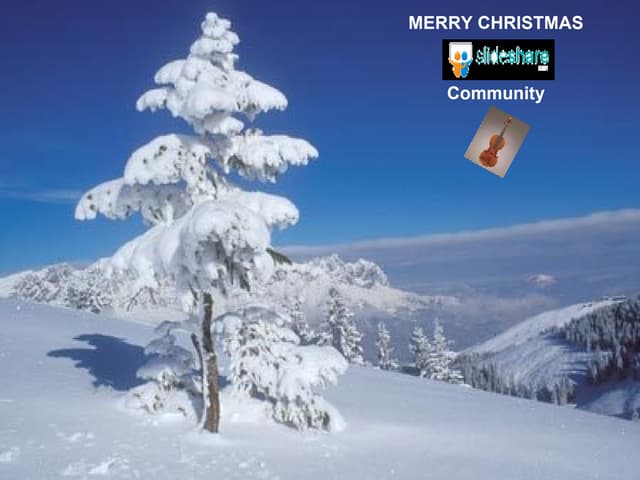 MERRY CHRISTMAS SLIDESHARE COMMUNITY