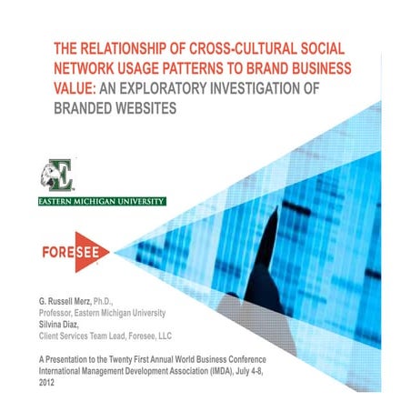 The Relationship of Cross-Cultural Social Network Usage Patterns to Brand Bus...