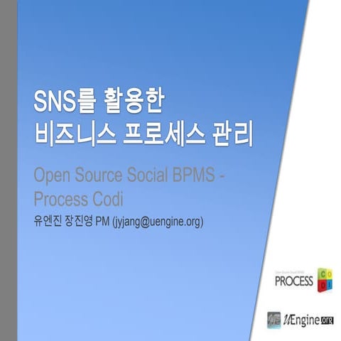 SNS 를 통한 비즈니스 프로세스 실행 방안 - 프로세스 코디를 기반으로