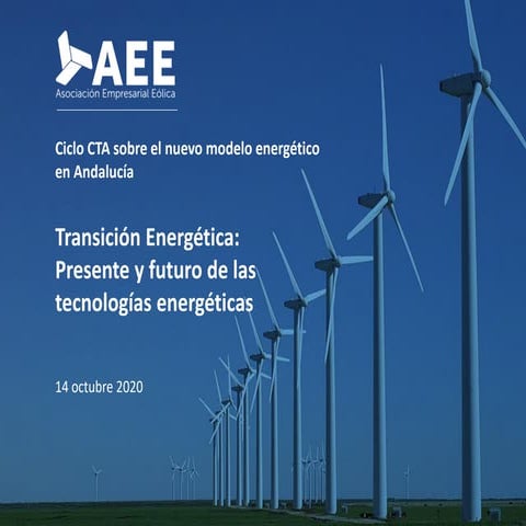 Energía Eólica | Jornada “Transición energética: presente y futuro de las tec...
