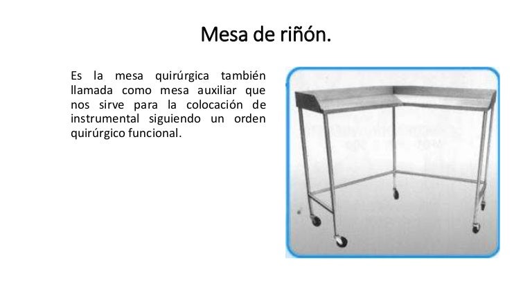 Mesa de riñón