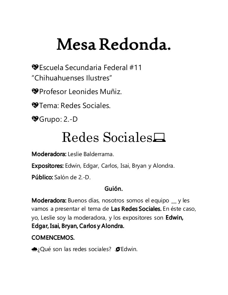 13+ Cuales Son Las Caracteristicas De La Mesa Redonda Pics Dato Mapa