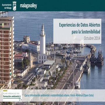 Experiencias de Datos Abiertos para Sostenibilidad