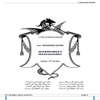 Devoirs Algorithme + correction pou...