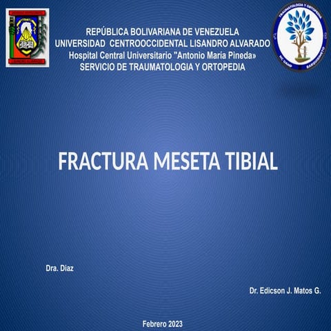 fractura de Meseta Tibial etilogia manejo.pptx