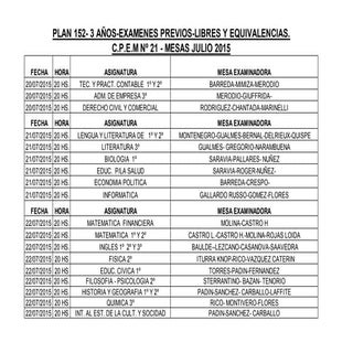 Mes examenplan 152 julio 2015