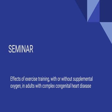 Adult complex congential heart disease