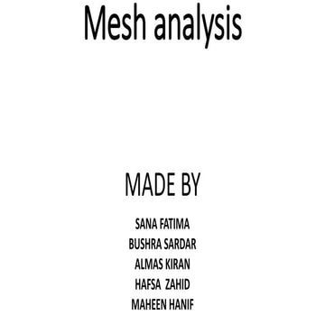 Mesh analysis