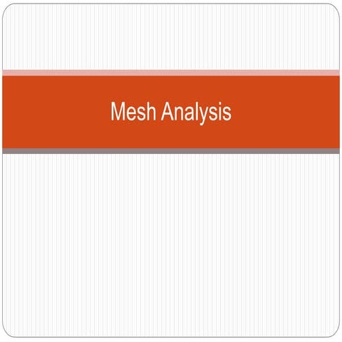 Mesh analysis