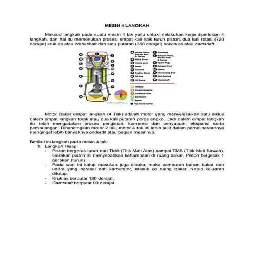 Mesin 4 langkah & 2 langkah