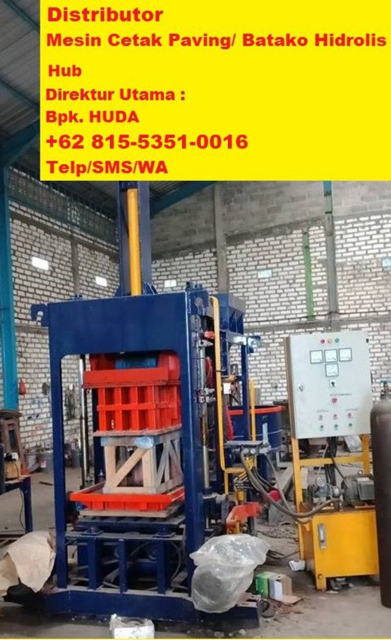 Mesin Paving Block Hidrolik