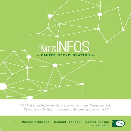 Mes Infos - Cahier d'Exploration