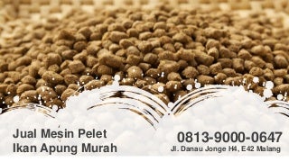 Jual Mesin Pelet Ikan Terapung Murah Jawa Barat