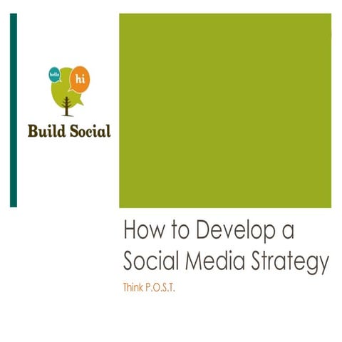 How to Develop a Social Media Strategy