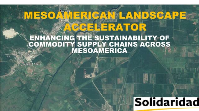 Mesoamerican landscape accelerator: Enhancing the sustainability of commodity supply chains across Mesoamerica