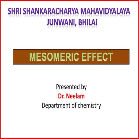 Mesomeric effect