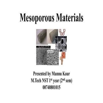 Mesoporous material