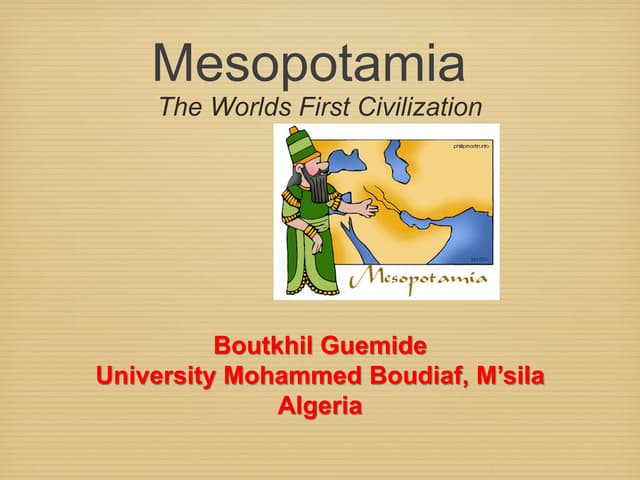 Early Mesopotamian Civilizations