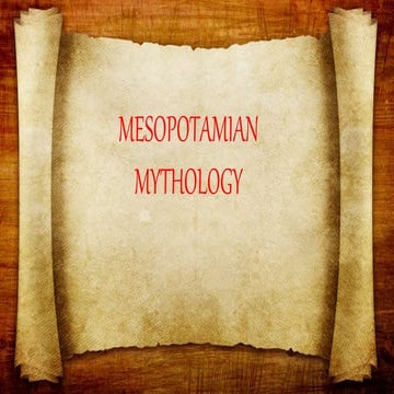 Mesopotamian mythology 