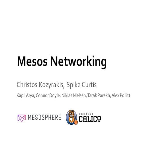 Mesos Networking