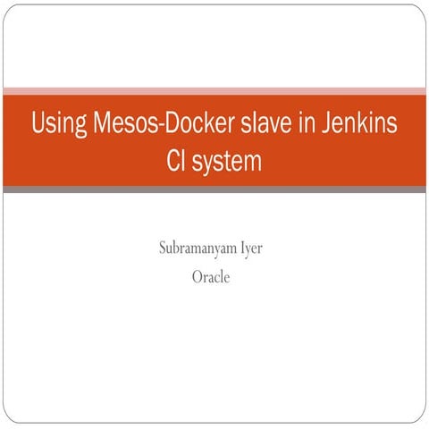 Mesos docker jenkins