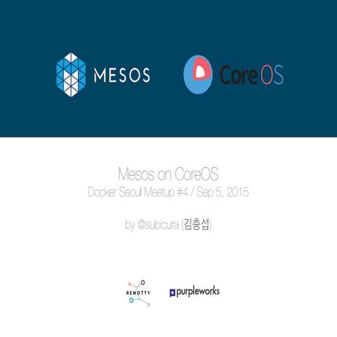 Mesos on coreOS