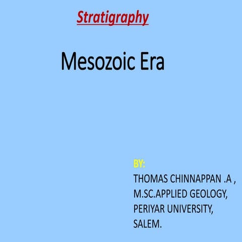 Mesozoic era