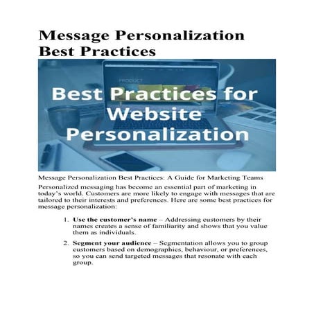Message Personalization Best Practices.docx