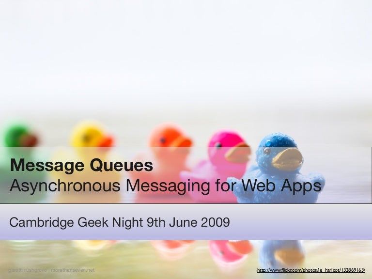 Message Queues for  Applications