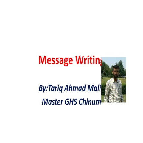 Message writing