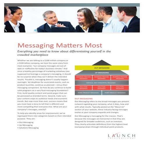 Messaging Matters Most