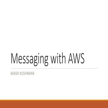 Messaging with aws