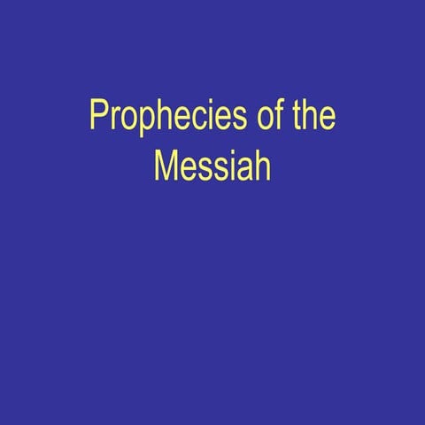 Journey Through The Bible: Isaiah Part 2 - The Messianic prophecies